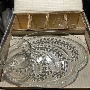 Hospitality, snack set by federal glass company